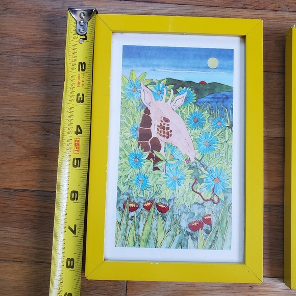 Boho jungle themed art prints custom frames vintage - Picture 2 of 12